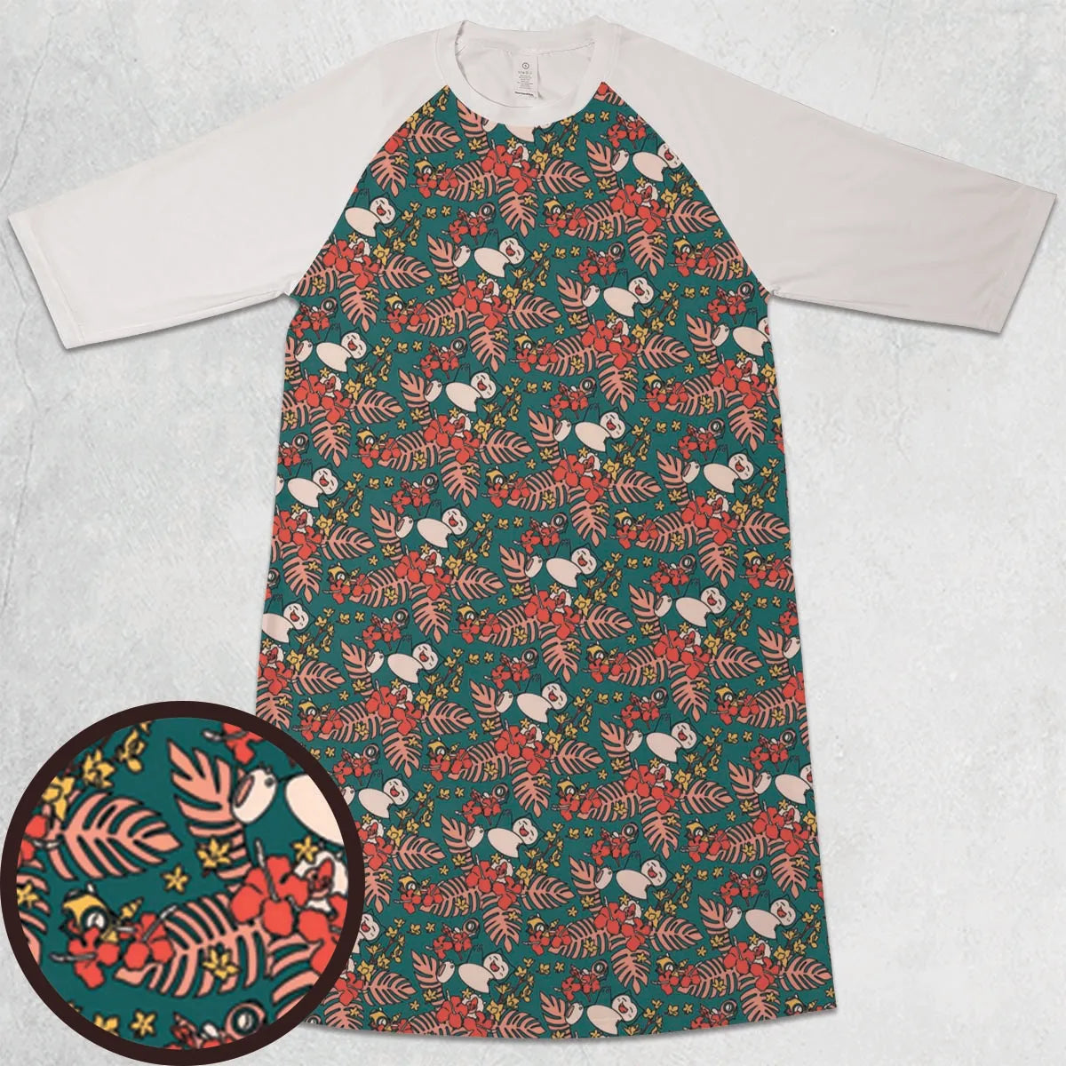 3/4 Sleeve Raglan Dress - R1G64UG9
