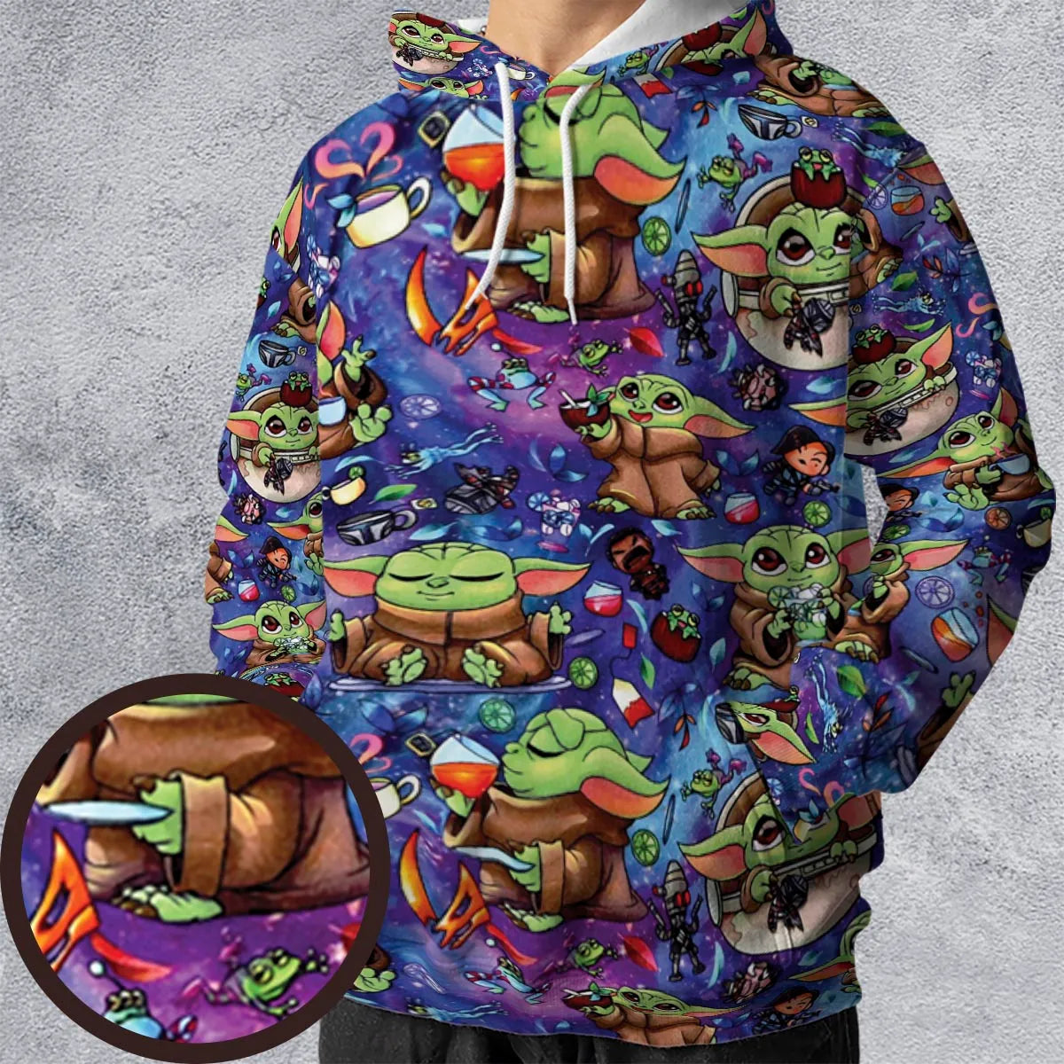 All-over Print Hoodie - 3LU4CDZR