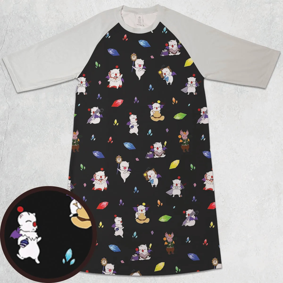 3/4 Sleeve Raglan Dress - WATJTTUZ