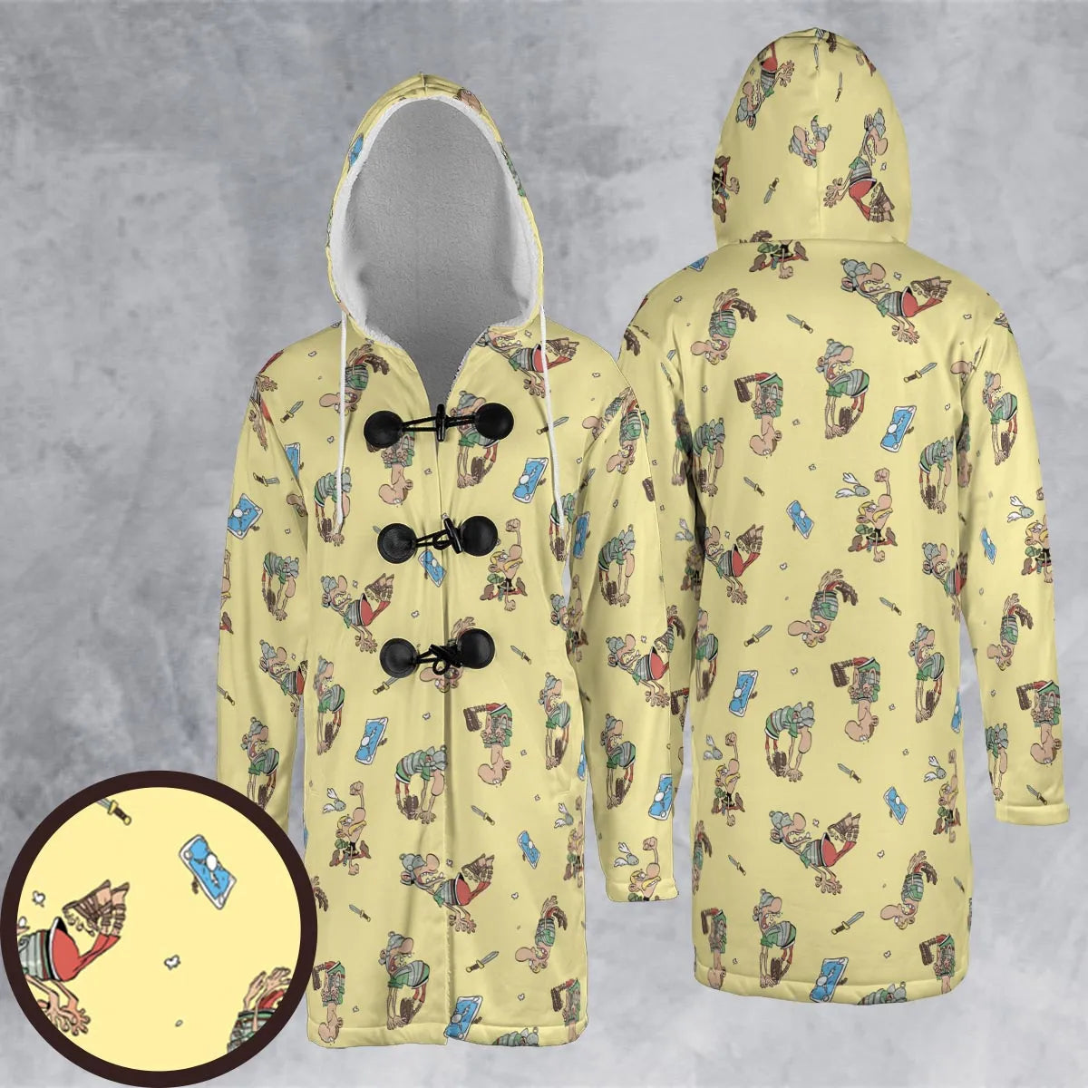 Hooded Cloak Coat - 7FSY14E4