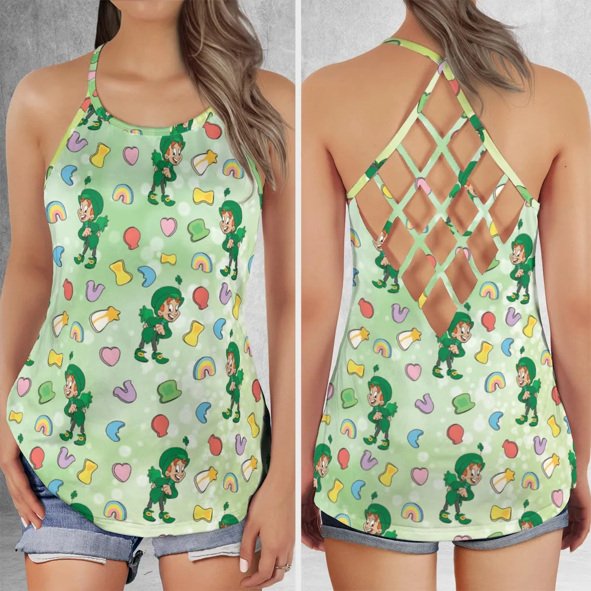 Criss Cross Tank Top - ELMDS6U6
