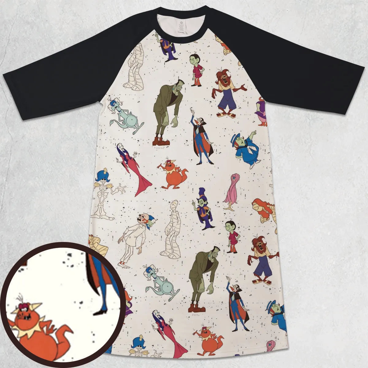 3/4 Sleeve Raglan Dress - 91NRXA6N