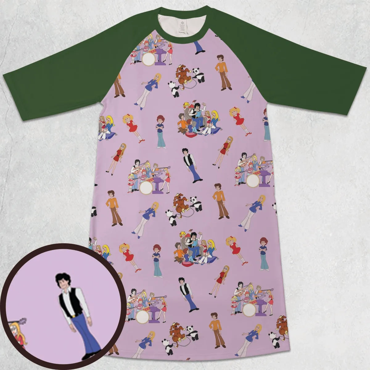 3/4 Sleeve Raglan Dress - 2UZJRFY5