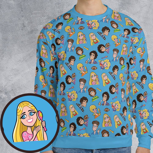 All-over Print Sweatshirt - FX23DZ4S -  - 1