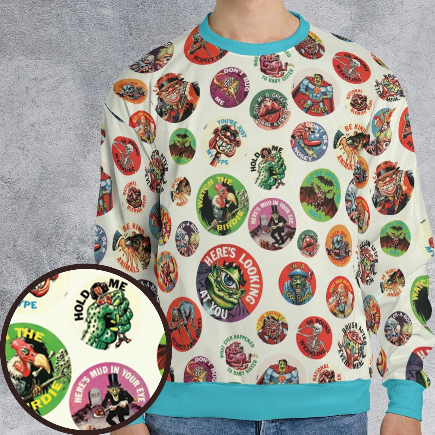All-over Print Sweatshirt - 6D9UU7HG