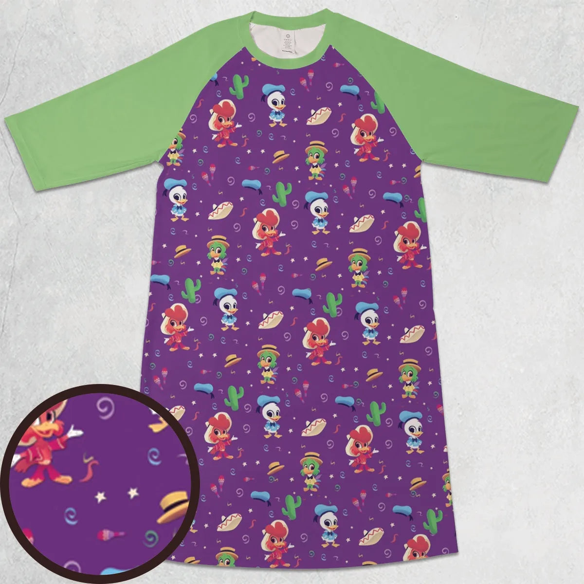 3/4 Sleeve Raglan Dress - 4NRV9HMS