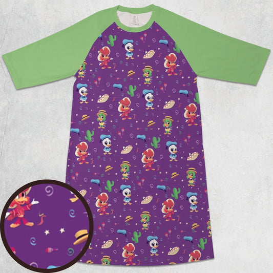 3/4 Sleeve Raglan Dress - 4NRV9HMS