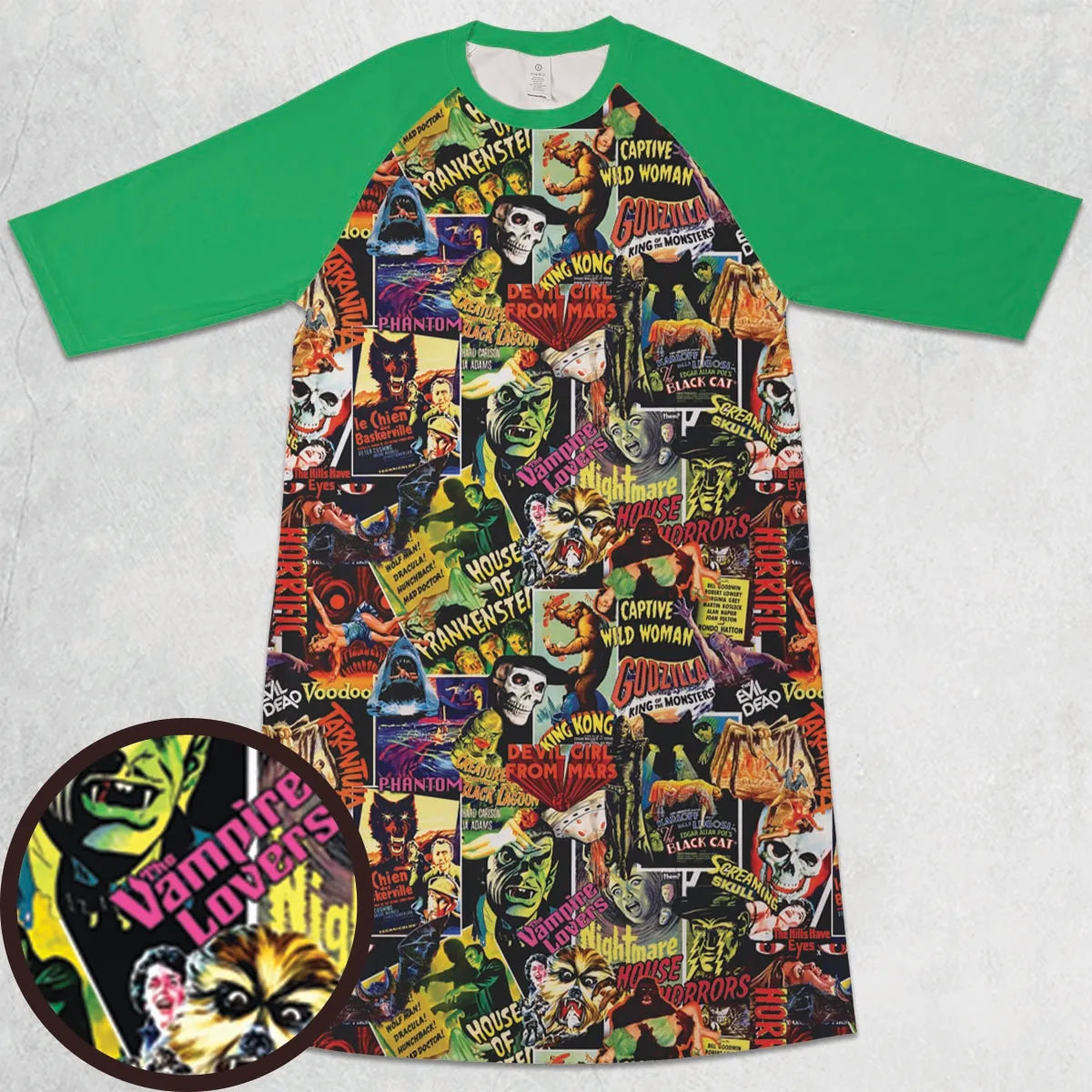 3/4 Sleeve Raglan Dress - JA8845C1