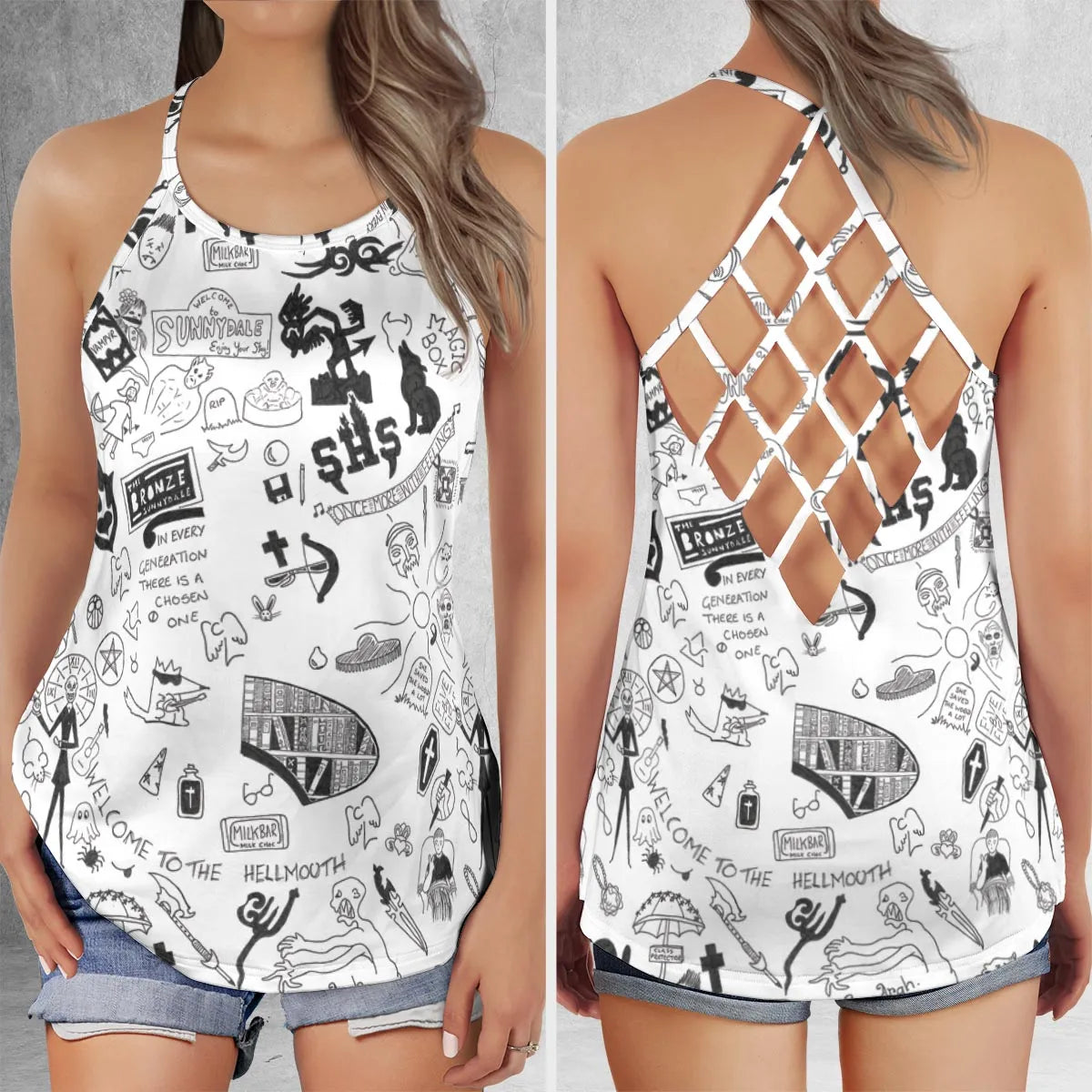 Criss Cross Tank Top - 3UPXRM3H