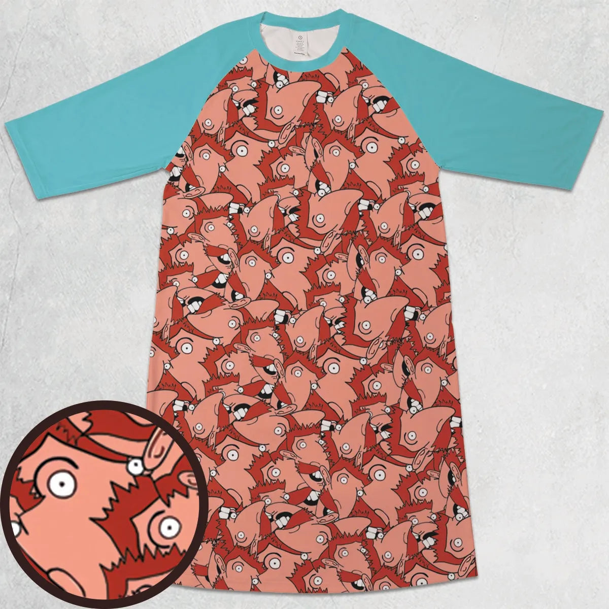3/4 Sleeve Raglan Dress - JALQVW4S
