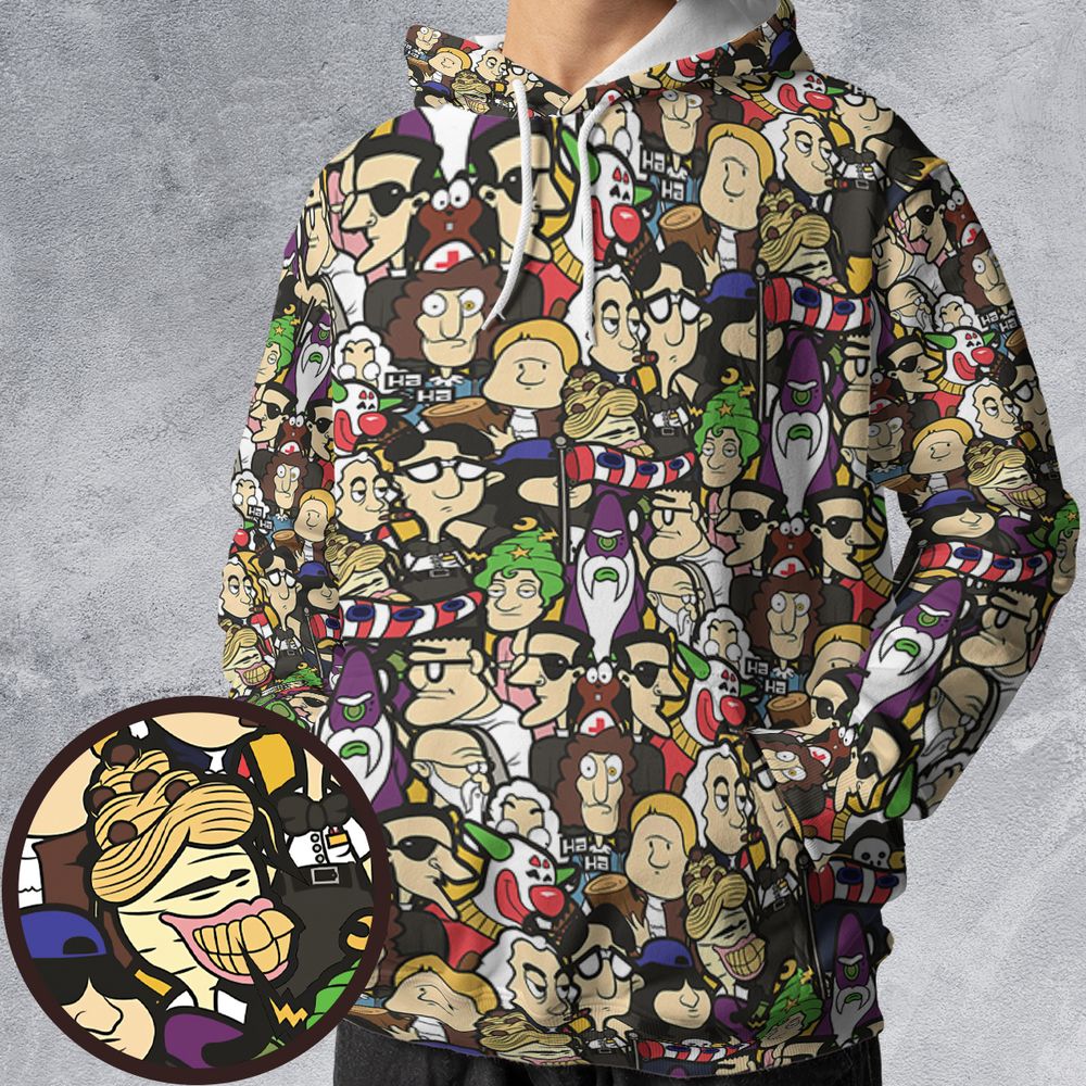 All-over Print Hoodie - 2QHMPNL9 -  - 1