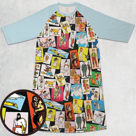 3/4 Sleeve Raglan Dress - 6WNSZUL6