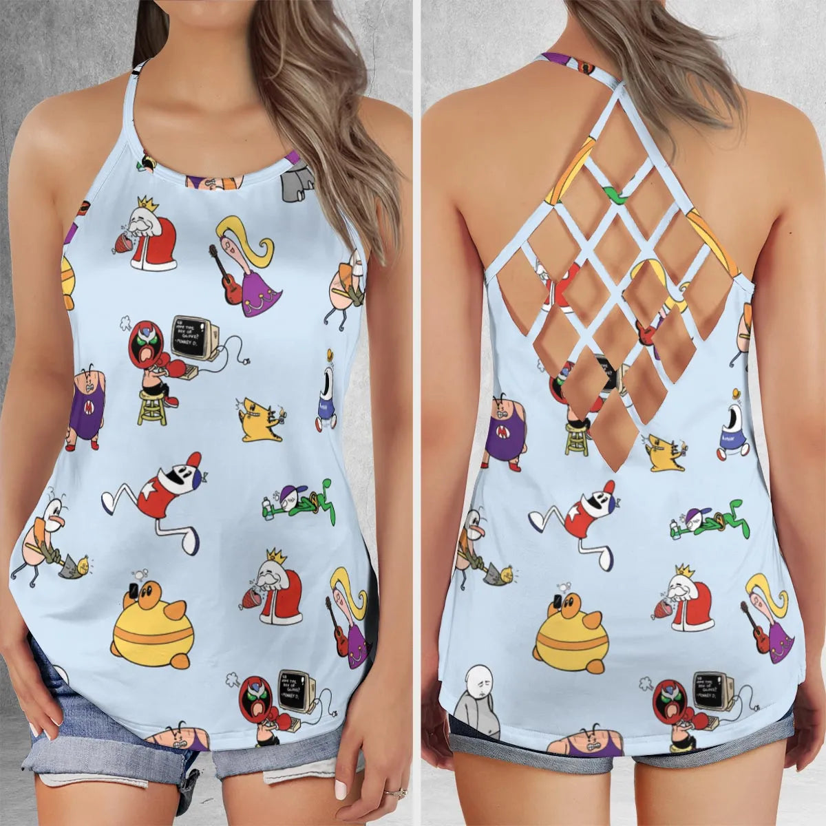 Criss Cross Tank Top - TS9GD86F