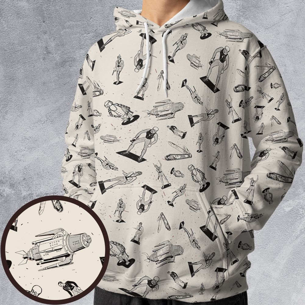 All-over Print Hoodie - QLNZ2D8H -  - 1