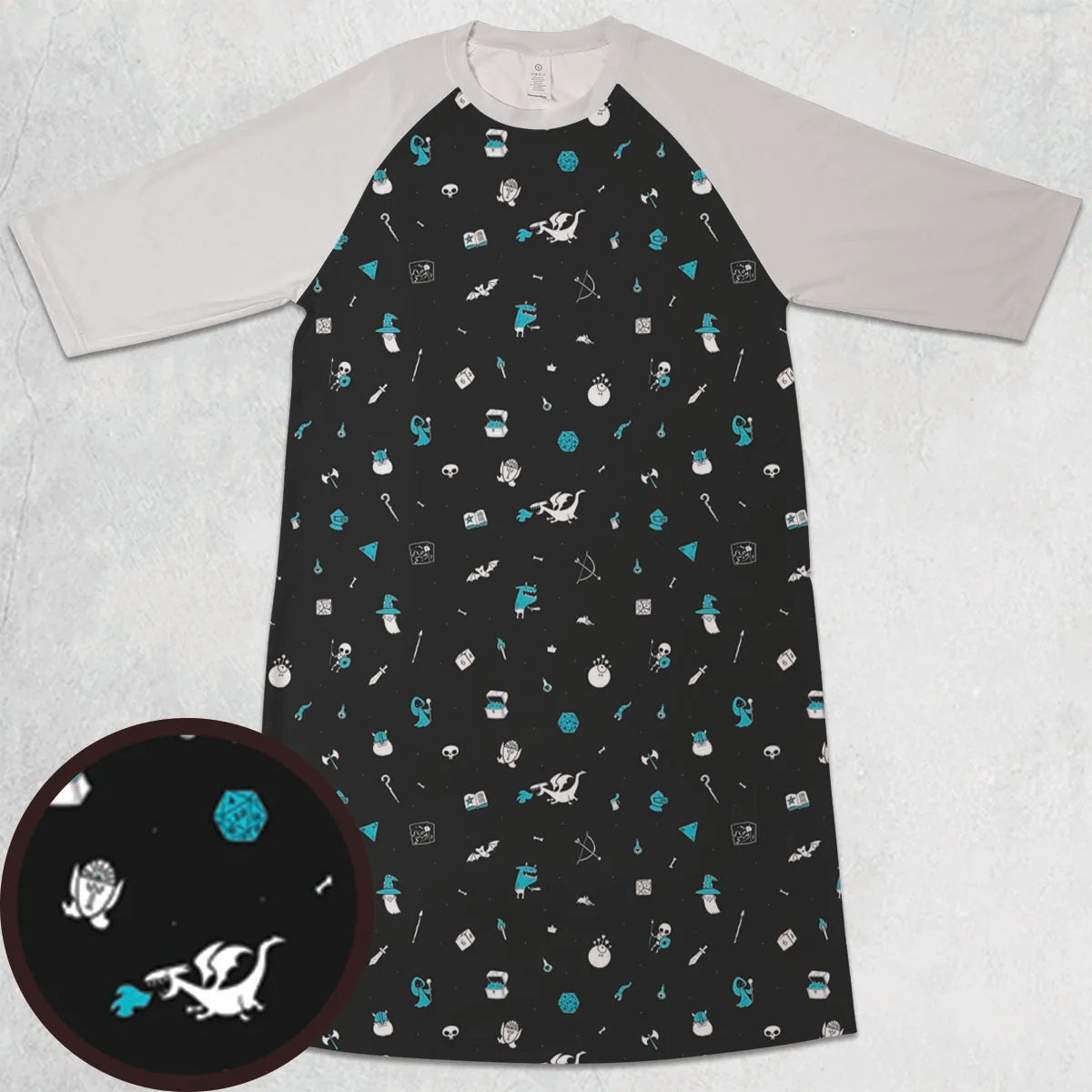 3/4 Sleeve Raglan Dress - U1GA8ZU4