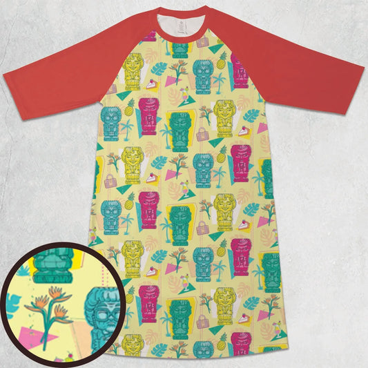 3/4 Sleeve Raglan Dress - 3S7EQ8MU