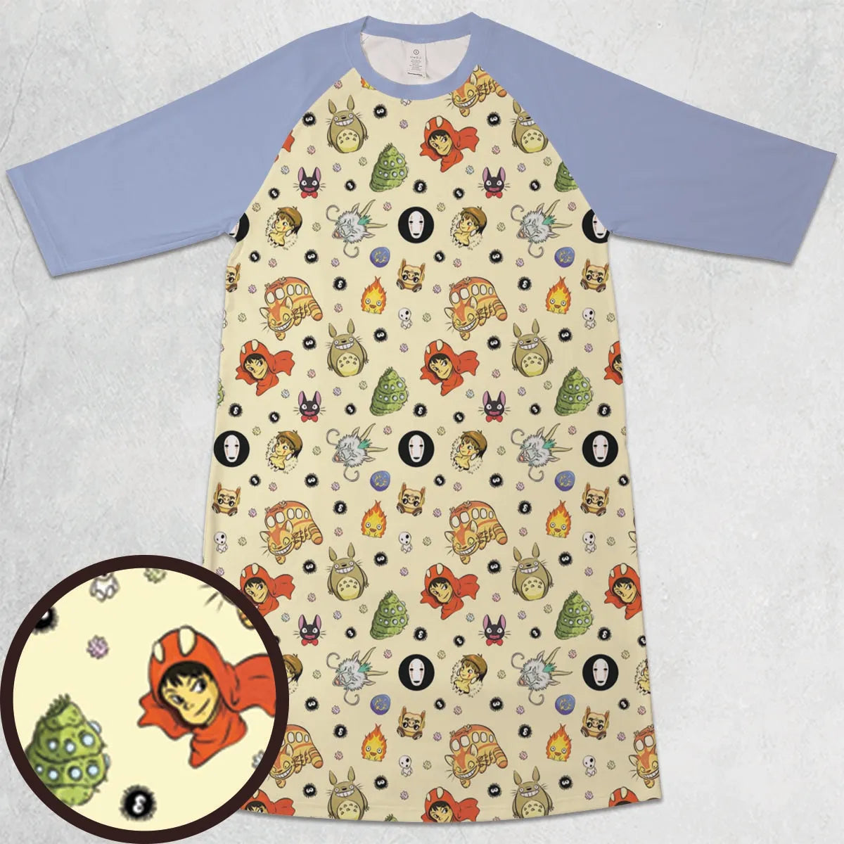 3/4 Sleeve Raglan Dress - ZW4G5Y4W