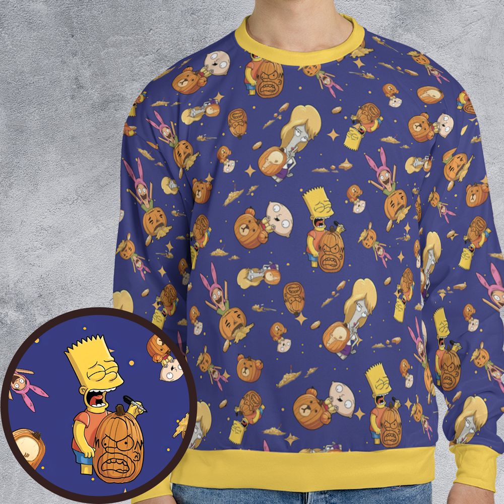 All-over Print Sweatshirt - 99Y7SRZC -  - 1
