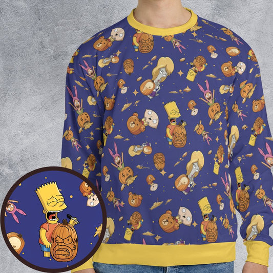 All-over Print Sweatshirt - 99Y7SRZC -  - 1