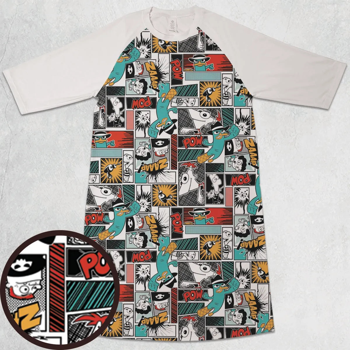 3/4 Sleeve Raglan Dress - BNKRABY7