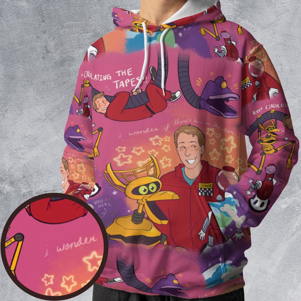 All-over Print Hoodie - F3LVUZF7 -  - 1