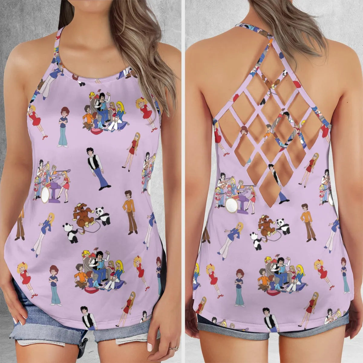 Criss Cross Tank Top - DK17UXMC