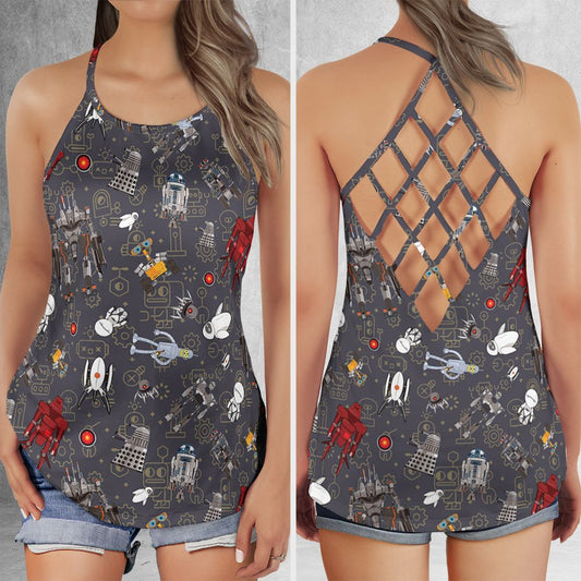 Criss Cross Tank Top - XW7735Y3 -  - 1