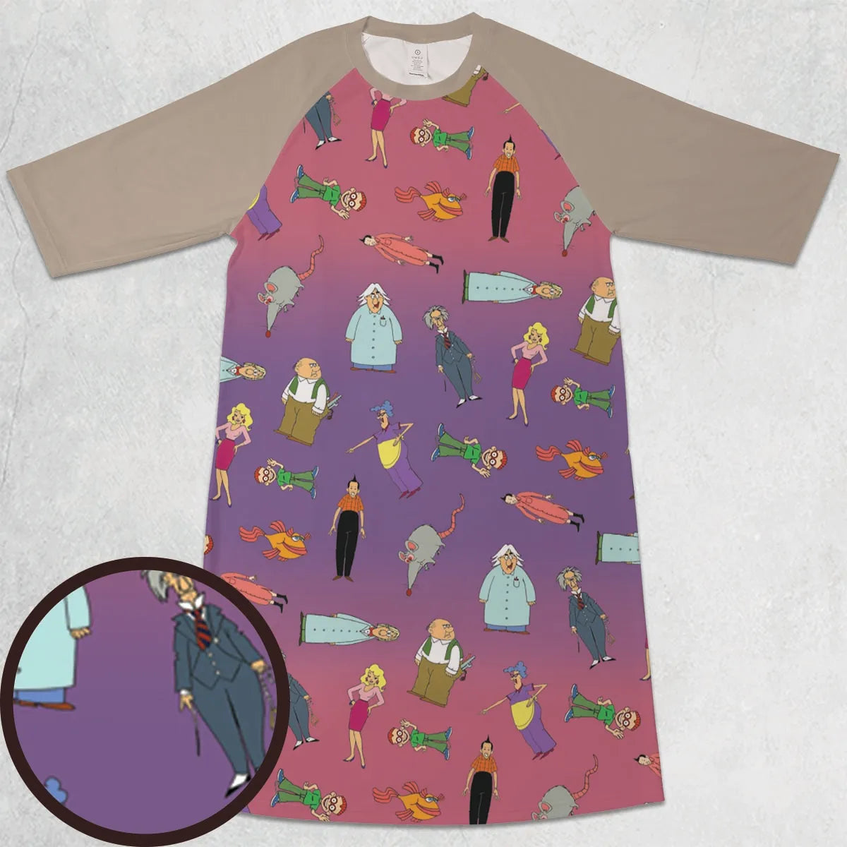 3/4 Sleeve Raglan Dress - VPKQUKZZ