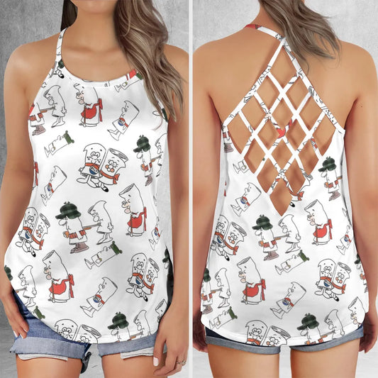 Criss Cross Tank Top - NJM7T3FA
