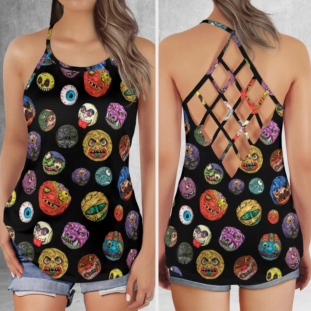 Criss Cross Tank Top - 3ZJXLKS5