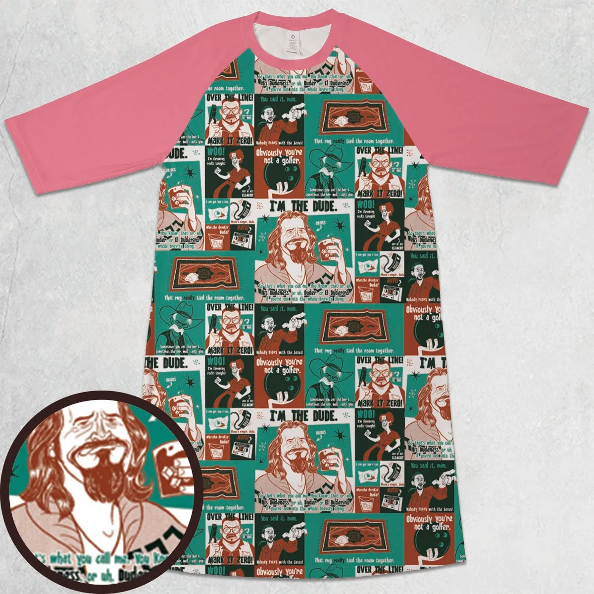 3/4 Sleeve Raglan Dress - 8JSN9PWG