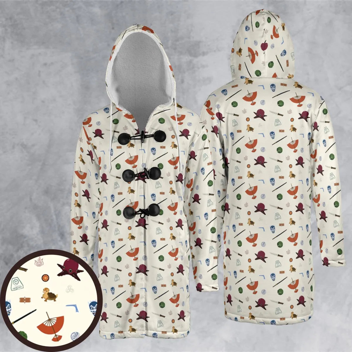 Hooded Cloak Coat - N38H2MYA