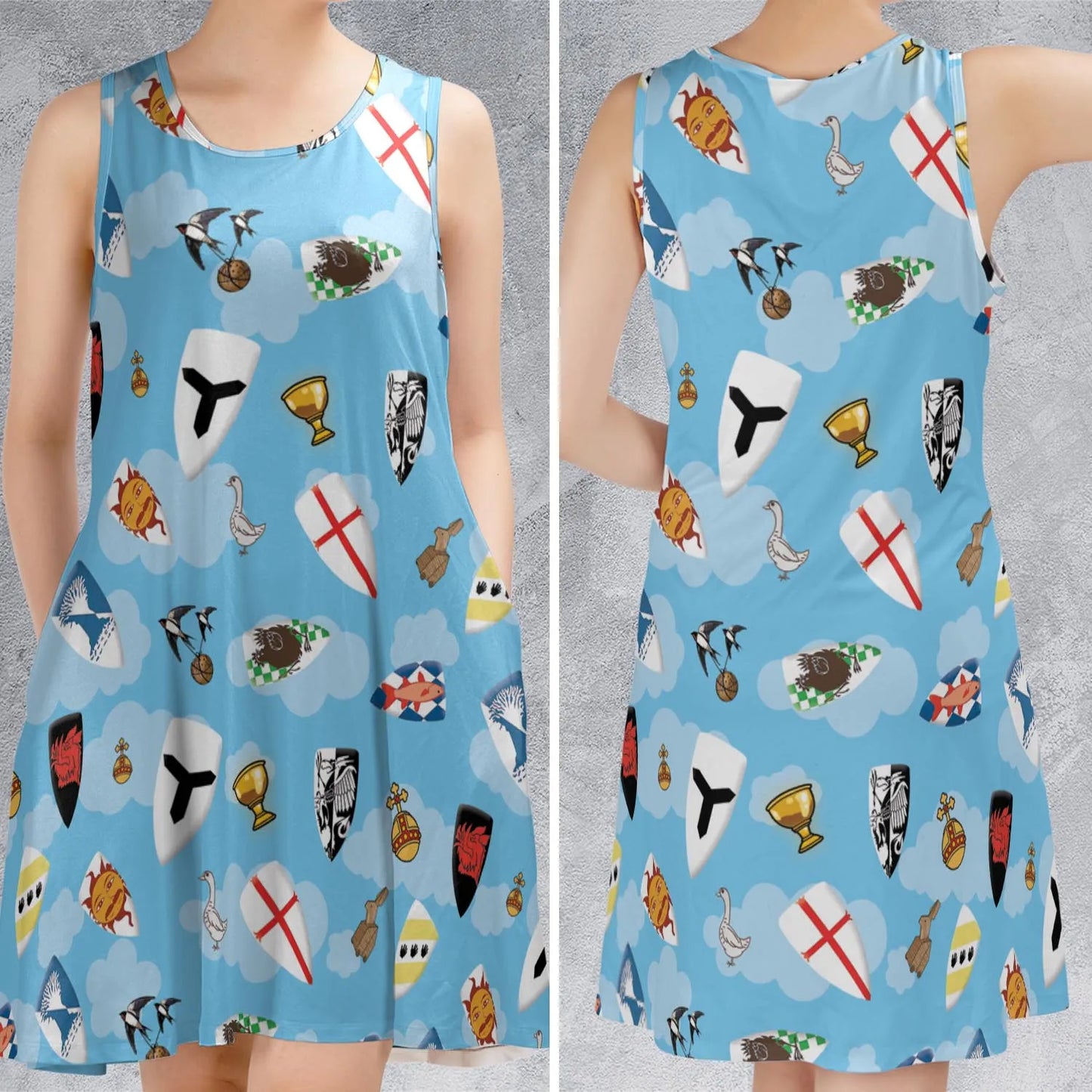 Sleeveless Dress - XZKU75GC