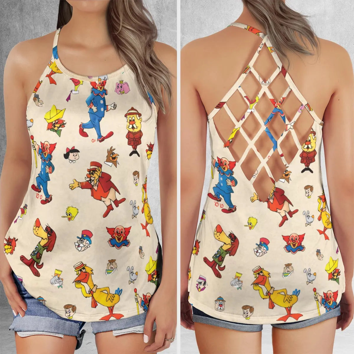 Criss Cross Tank Top - BBDVL2D8