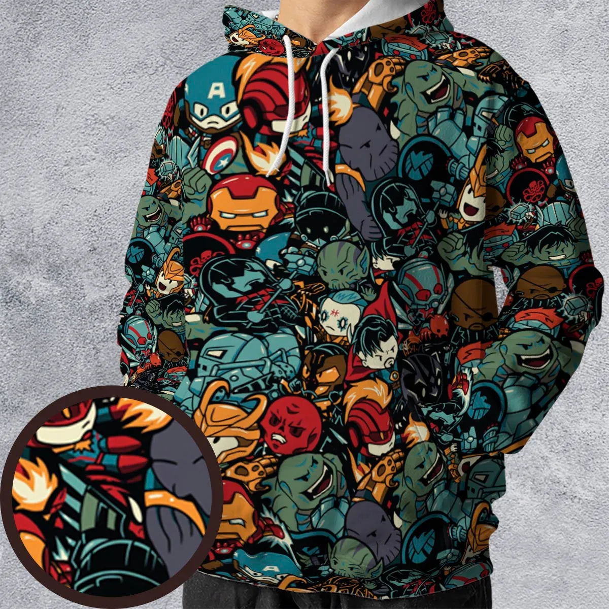 All-over Print Hoodie - FNXKPWEU