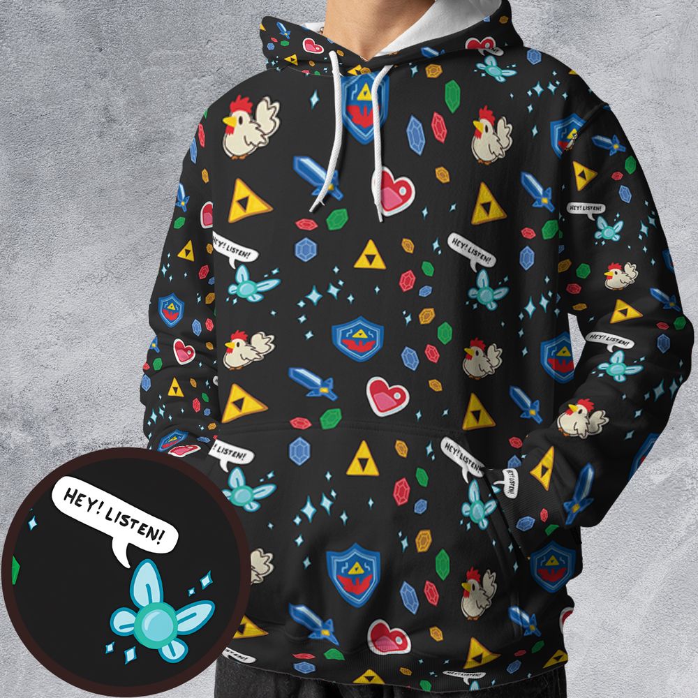 All-over Print Hoodie - ZJ434HGQ -  - 1