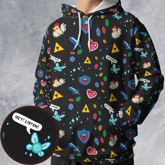 All-over Print Hoodie - ZJ434HGQ -  - 1