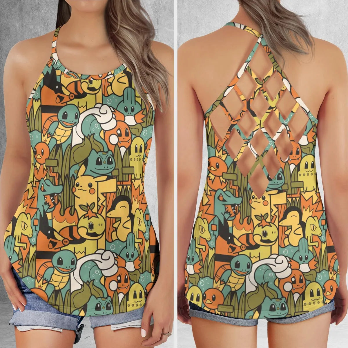 Criss Cross Tank Top - REAXZ6A5