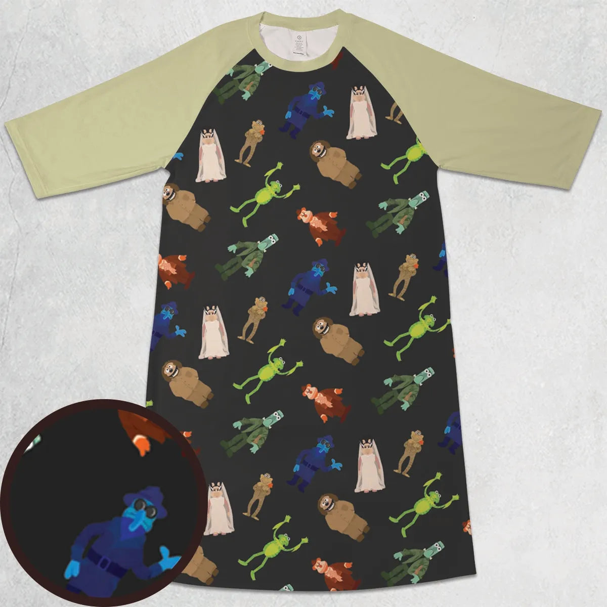 3/4 Sleeve Raglan Dress - F4MGKASJ