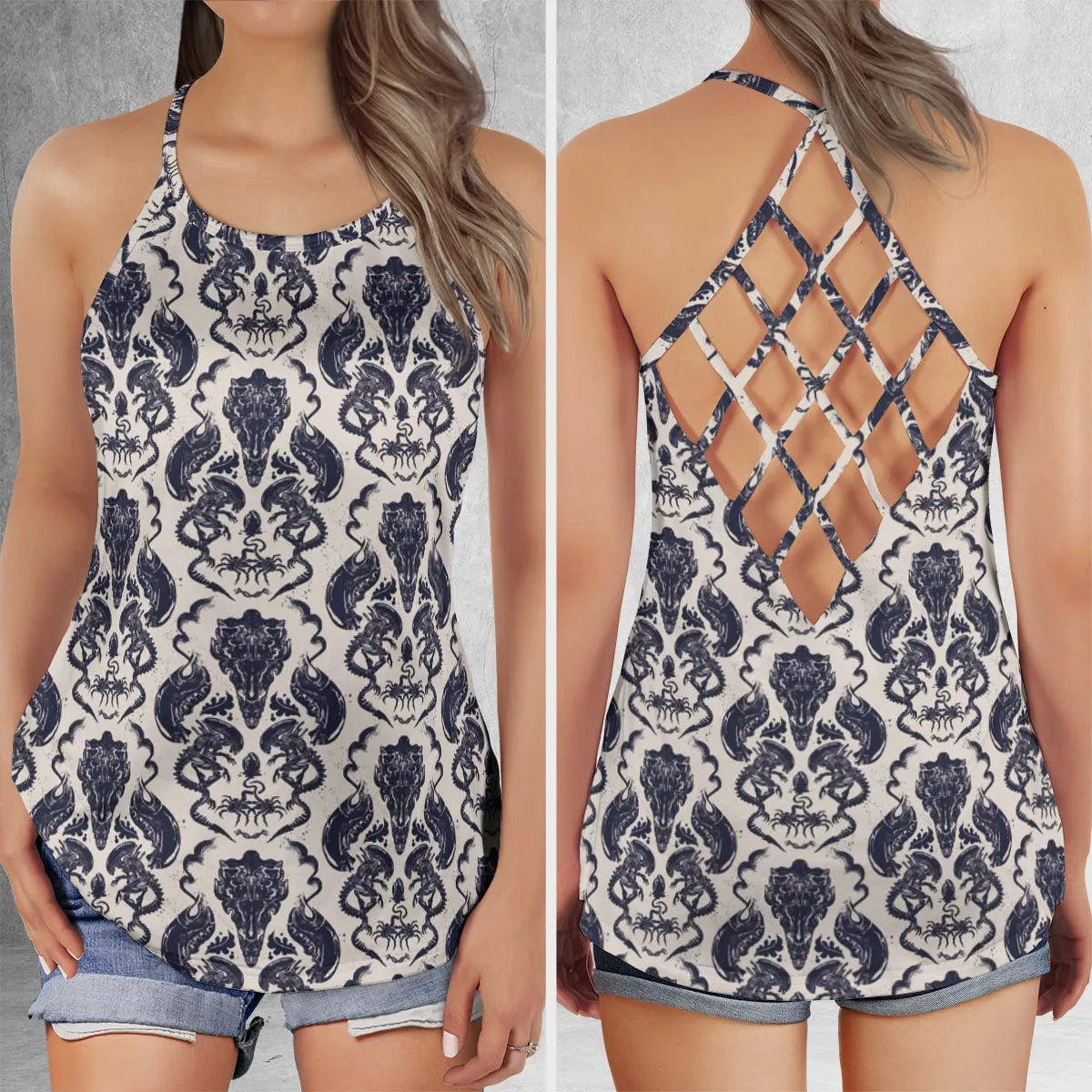 Criss Cross Tank Top - G6EQEKCN