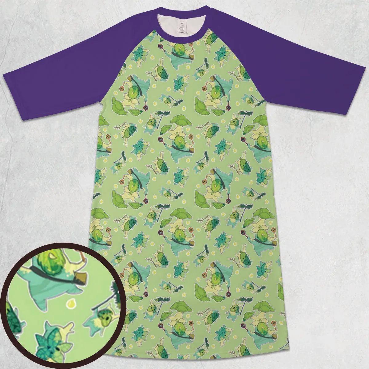 3/4 Sleeve Raglan Dress - 8RVC79E8