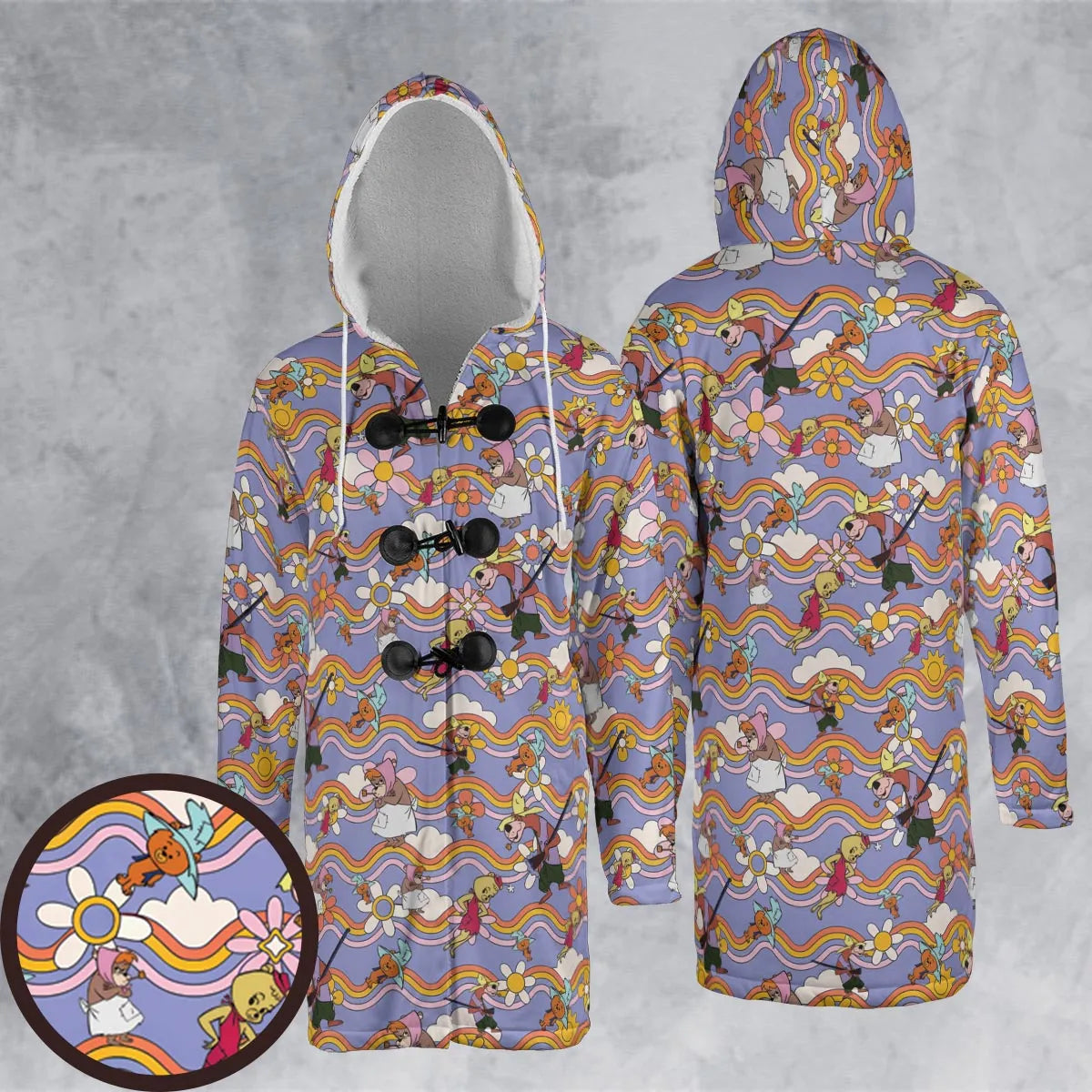 Hooded Cloak Coat - QJP91BFN
