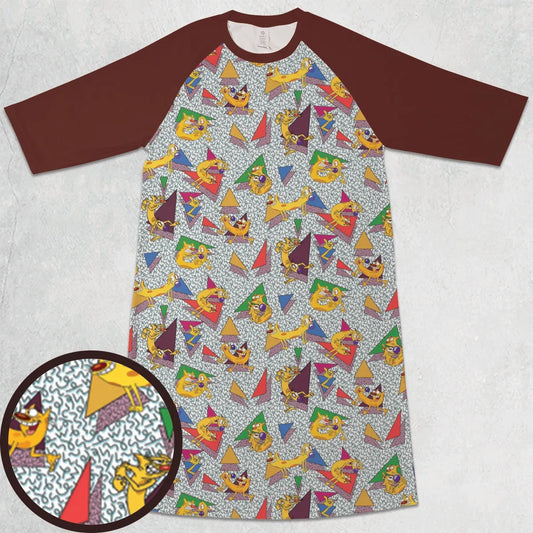 3/4 Sleeve Raglan Dress - 1U4HG8X7