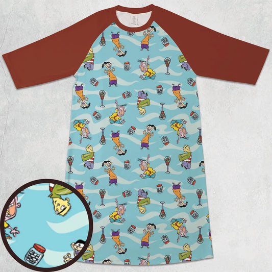 3/4 Sleeve Raglan Dress - 4Y3ZSHXF