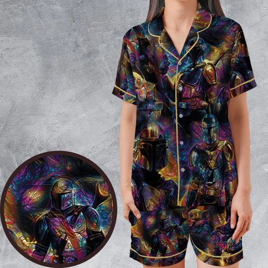 Satin Short-Sleeve Pajamas Set - Z6NWCJYU