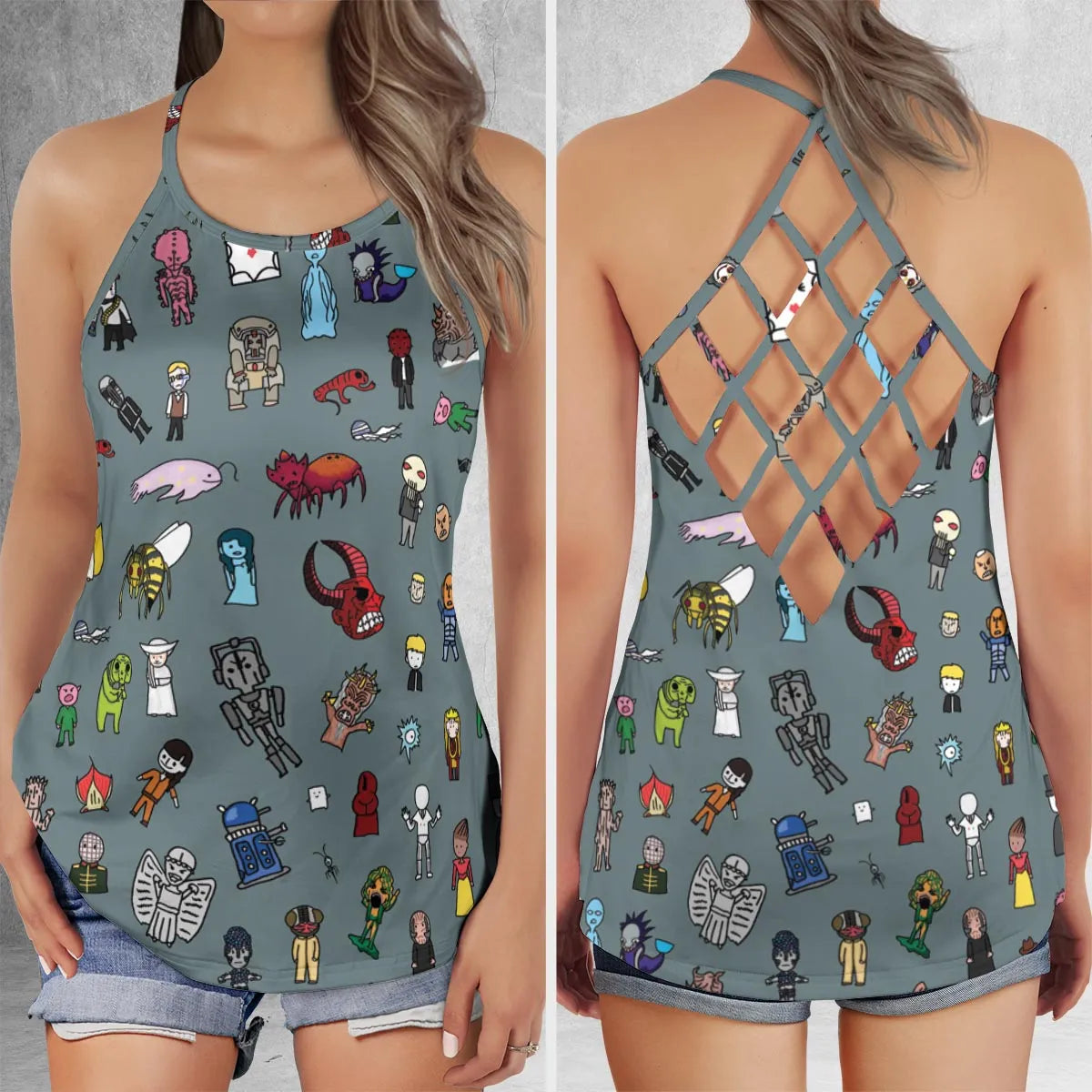 Criss Cross Tank Top - T8JFFCML