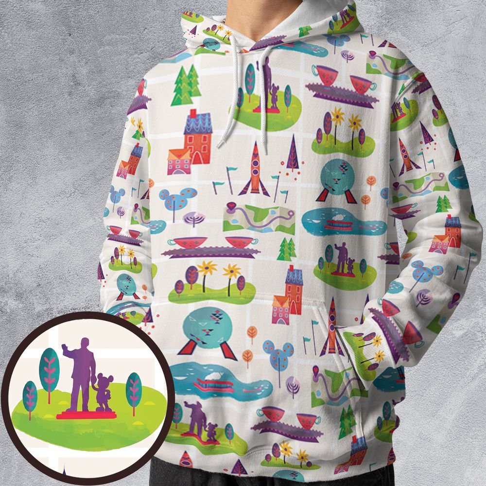 All-over Print Hoodie - VAYCXMNZ -  - 1