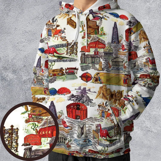 All-over Print Hoodie - 8FCQ3N8M