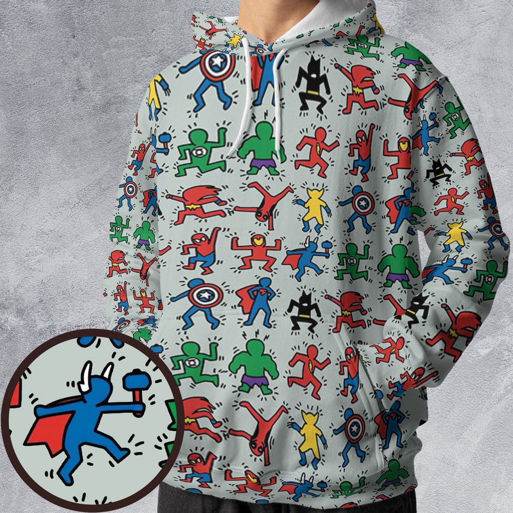 All-over Print Hoodie - 934LH4GT -  - 1