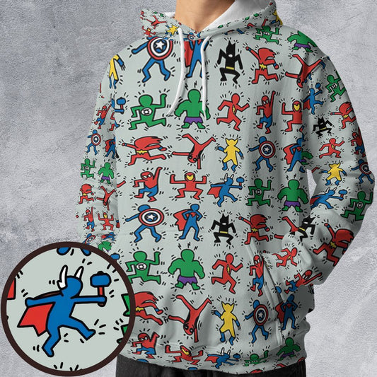 All-over Print Hoodie - 934LH4GT -  - 1